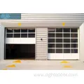 Commercial Full Clear Glass Sectional Overhead Garage Door